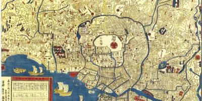 Mapa da antiga Tóquio