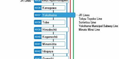Mapa da linha Keikyu