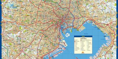 Mapa de rua de Tóquio