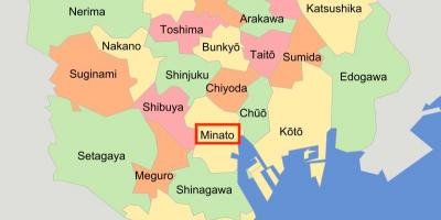 Minato-ku Tokyo mapa