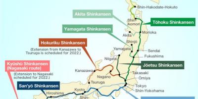 Shinkansen estação de Tóquio mapa