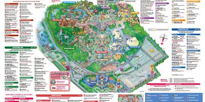 A Disney de Tóquio mapa