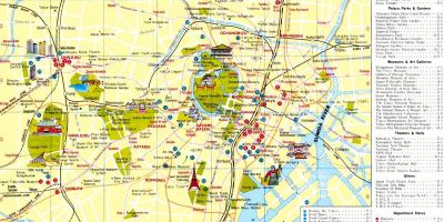 Tóquio pontos turísticos mapa