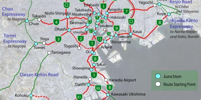 Mapa de Tóquio estrada