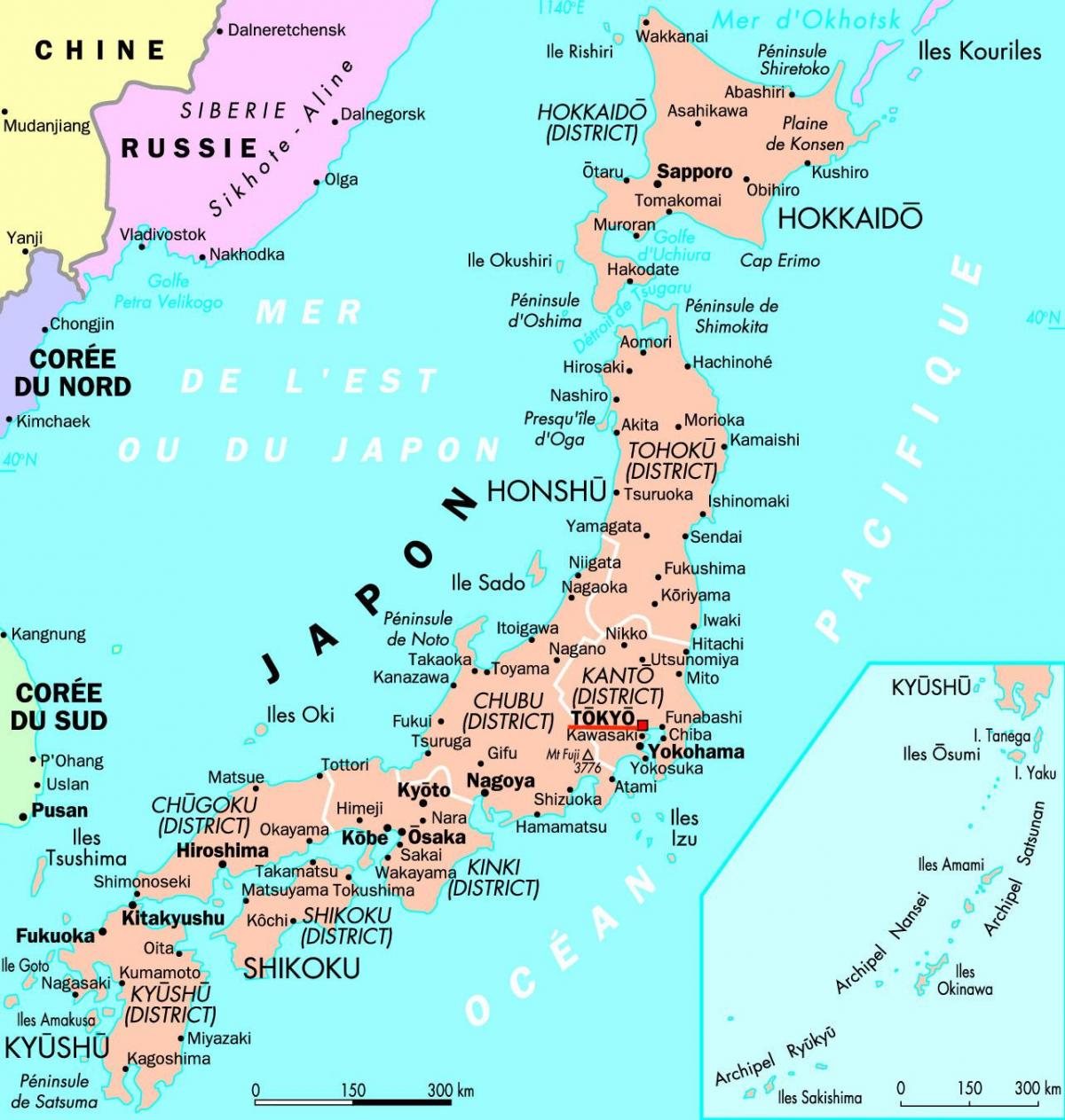 mapa de Tóquio