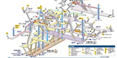 Shibuya estação de metro mapa