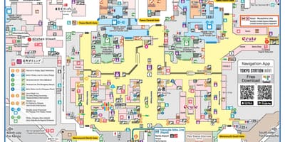 Mapa de Tóquio estações