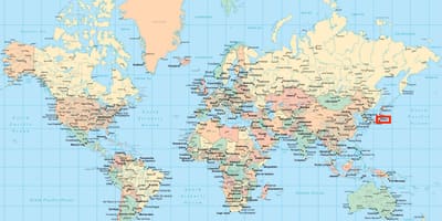 Tóquio no mapa