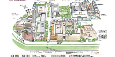 Mapa de Sophia campus universitário