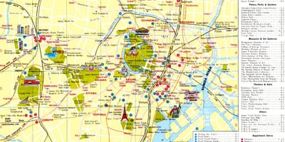 Tóquio atracções turísticas mapa